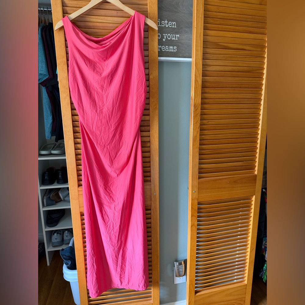 wild fable Bright Pink Maxi Dress